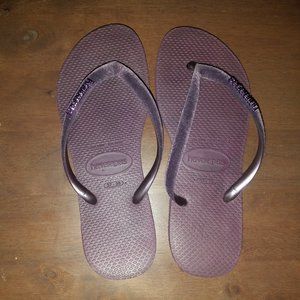 Purple Havaianas Flip Flops